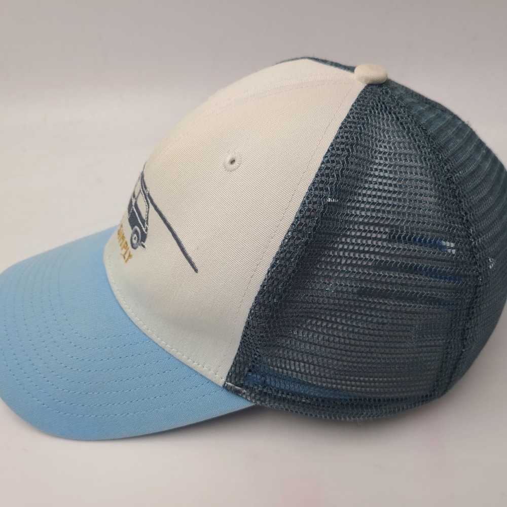 Patagonia Hat Snapback Trucker Mesh Blue White Live Simply Surf Car Logo Men - Picture 8 of 14
